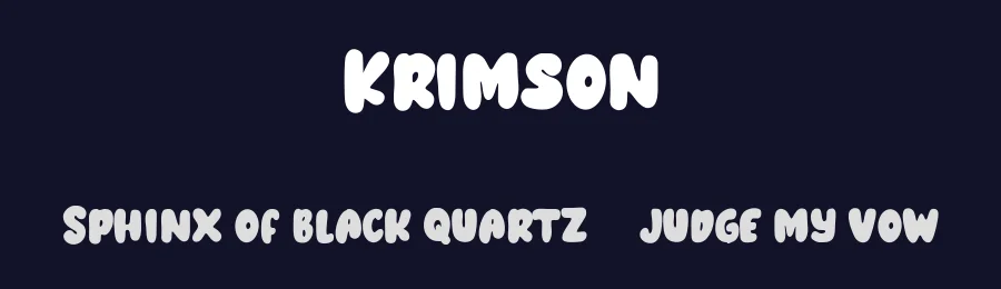 Krimson by Maulana Creative — Decorative Font — thumbnail 2