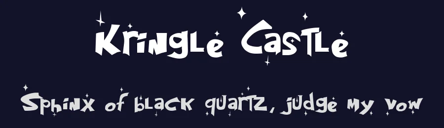 Kringle Castle by Steve Ferrera — Decorative Font — thumbnail 2