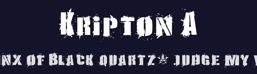 Kripton A by Gersan Borge A — Decorative Font — thumbnail 2