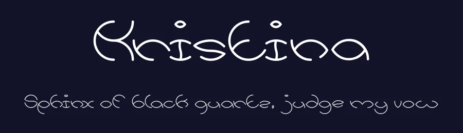 Kristina by weknow — Decorative Font — thumbnail 2