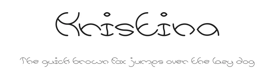 Kristina by weknow — Decorative Font