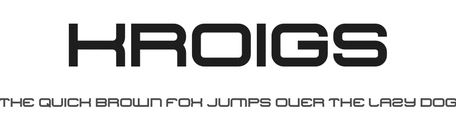 Kroigs by Enxyclo Studio β Display Font