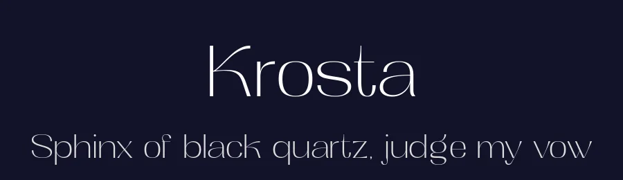 Krosta by Eka Hermawan — Sans Serif Font — thumbnail 2