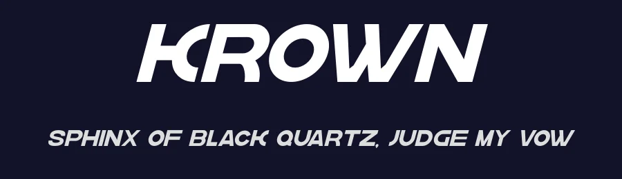 Krown by Gittype — Sans Serif Font — thumbnail 2