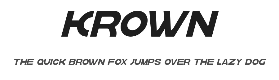 Krown by Gittype — Sans Serif Font