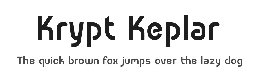 Krypt Keplar by Denustudios — Display Font