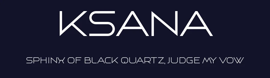 Ksana by Vladimir Nikolic — Sans Serif Font — thumbnail 2
