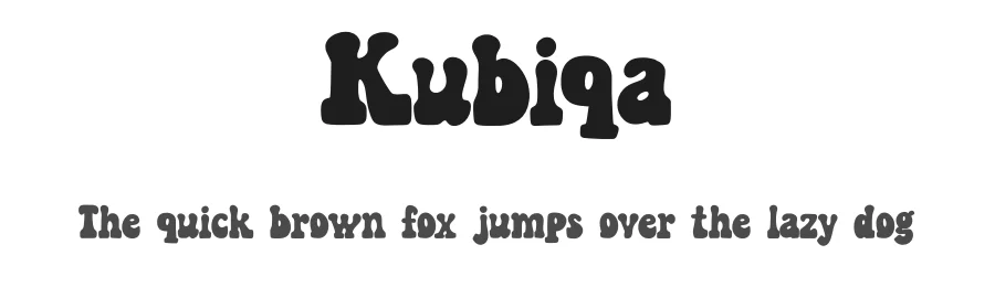 Kubiqa by Tri Sakti Oktaviano β Decorative Font