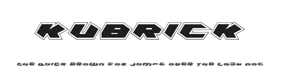 Kubrick by Iconian Fonts — Display Font