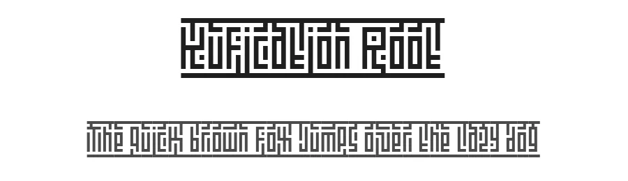 Kufication Root by Letterhanna Type Foundry — Decorative Font
