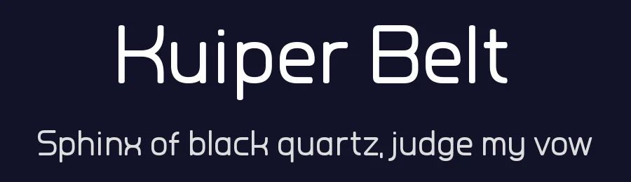 Kuiper Belt by Chequered Ink — Sans Serif Font — thumbnail 2