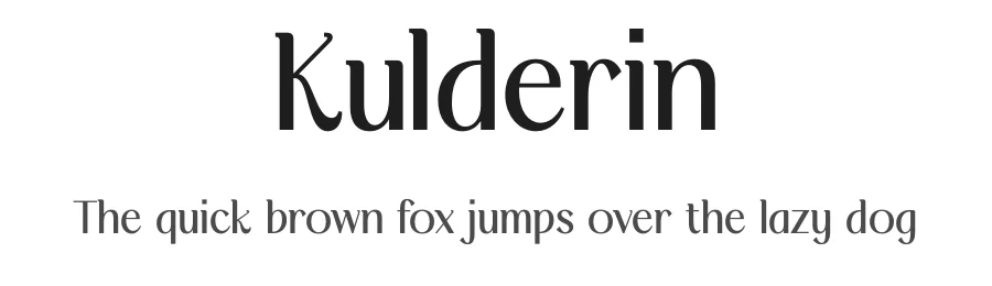 Kulderin by Storytype Studio — Sans Serif Font