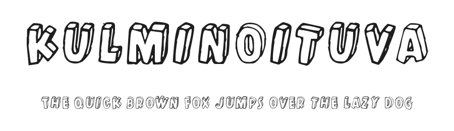 Kulminoituva by Juha Korhonen — Decorative Font