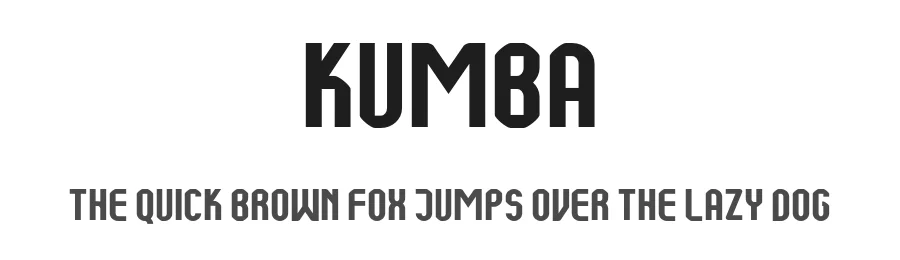 Kumba by AukimVisuel — Sans Serif Font