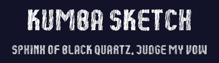Kumba Sketch by AukimVisuel — Sans Serif Font — thumbnail 2