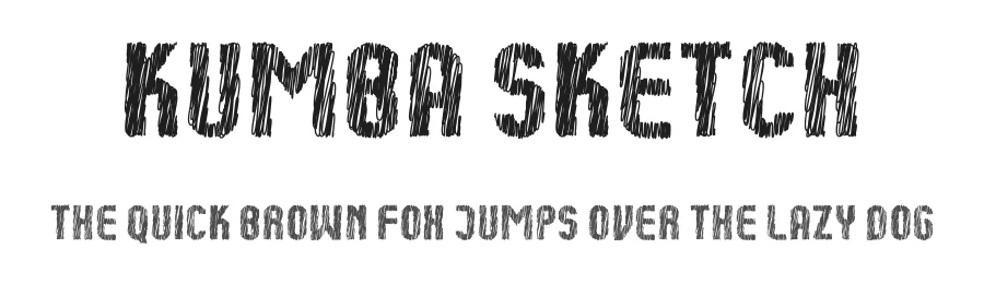 Kumba Sketch by AukimVisuel — Sans Serif Font