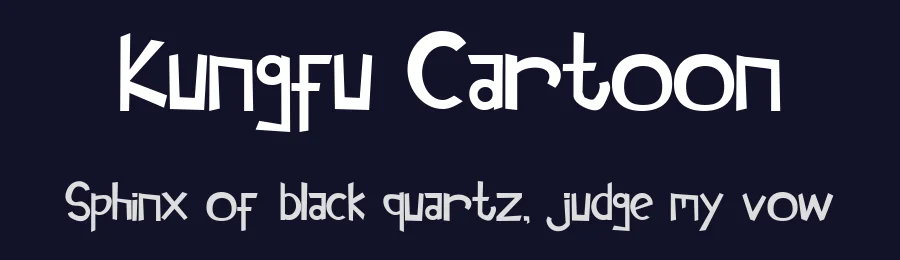 Kungfu Cartoon by Akbar Muharram — Decorative Font — thumbnail 2