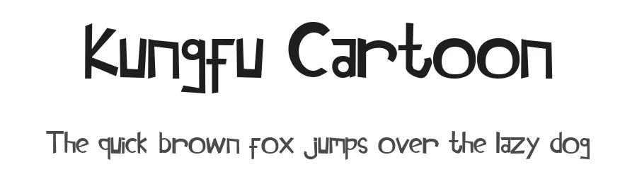 Kungfu Cartoon by Akbar Muharram — Decorative Font