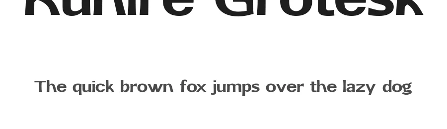 Kunire Grotesk