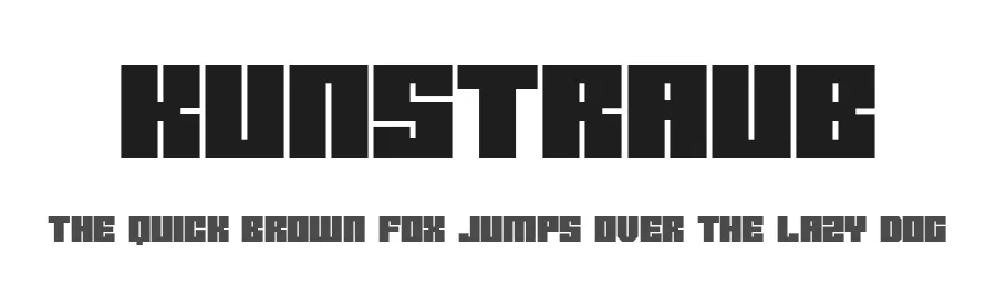 Kunstraub by unofficial type foundry — Display Font