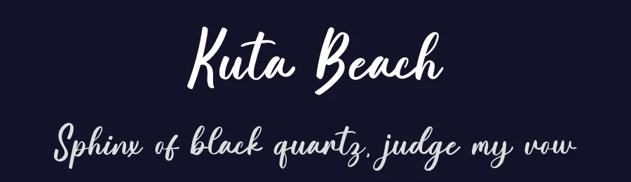 Kuta Beach by Bluestype Studio — Script Handwritten Font — thumbnail 2