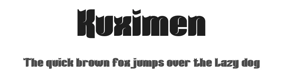 Kuximen by twinletter — Decorative Font