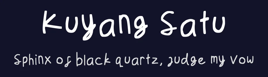 Kuyang Satu by ansysmrk — Script Handwritten Font — thumbnail 2