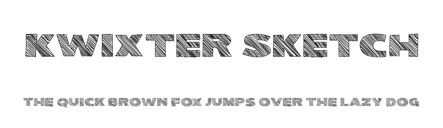 Kwixter Sketch by Sharkshock — Decorative Font