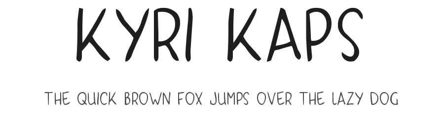 Kyri Kaps by Kyri Kyprianou — Decorative Font