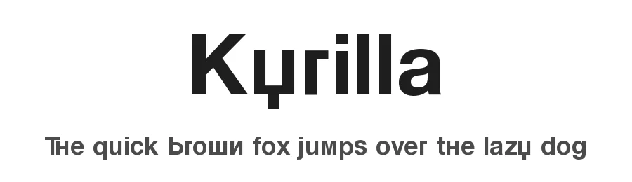 Kyrilla by Manfred Klein — Decorative Font