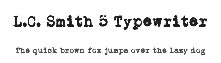 L.C. Smith 5 Typewriter