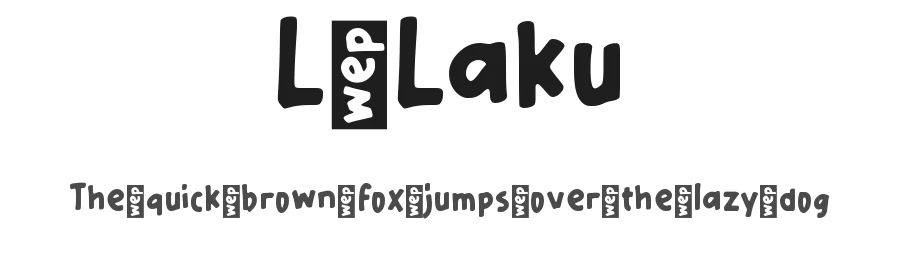 L Laku by wepfont.com — Decorative Font