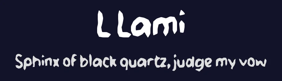L Lami by wepfont.com — Decorative Font — thumbnail 2