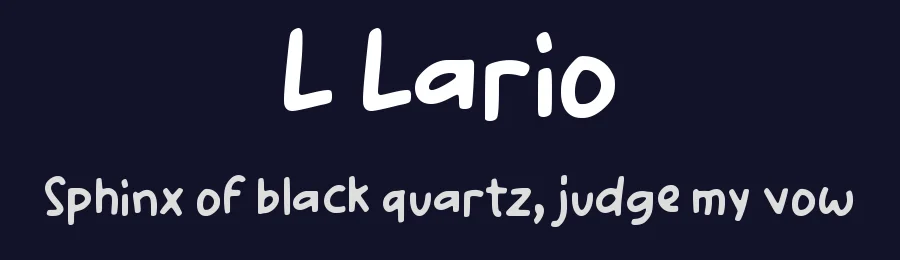 L Lario by wepfont.com — Decorative Font — thumbnail 2