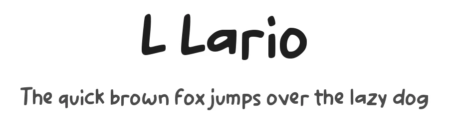 L Lario by wepfont.com — Decorative Font