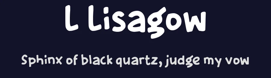 L Lisagow by wepfont.com — Decorative Font — thumbnail 2