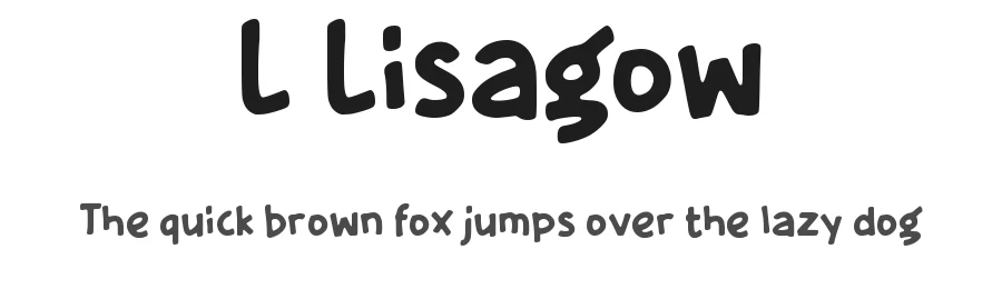 L Lisagow by wepfont.com — Decorative Font