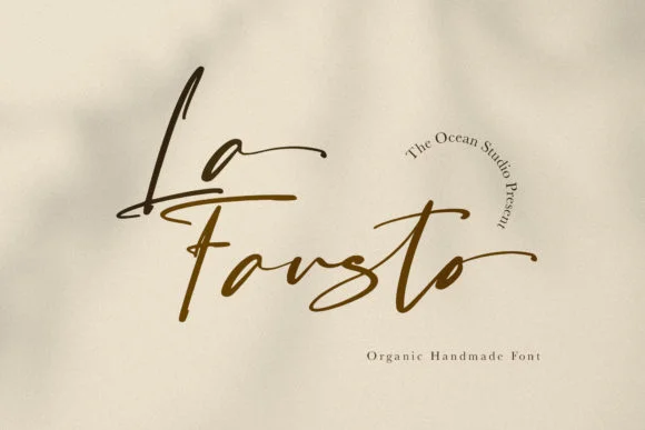 La Fausto Font by The Ocean Studio — Script Handwritten Font