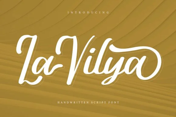La Vilya Font by Vunira — Script Handwritten Font