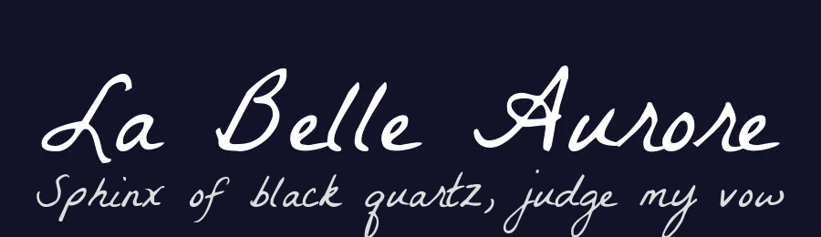 La Belle Aurore by Kimberly Geswein — Script Handwritten Font — thumbnail 2