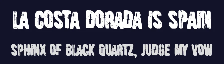 La Costa Dorada is Spain by Woodcutter — Decorative Font — thumbnail 2