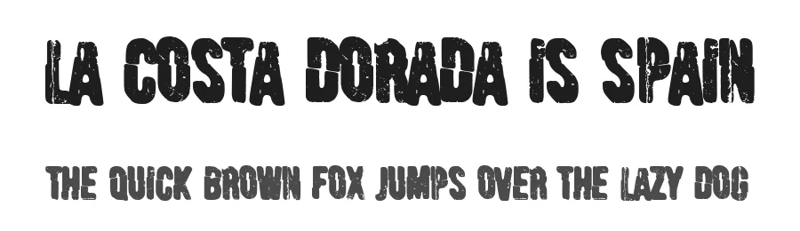 La Costa Dorada is Spain by Woodcutter — Decorative Font
