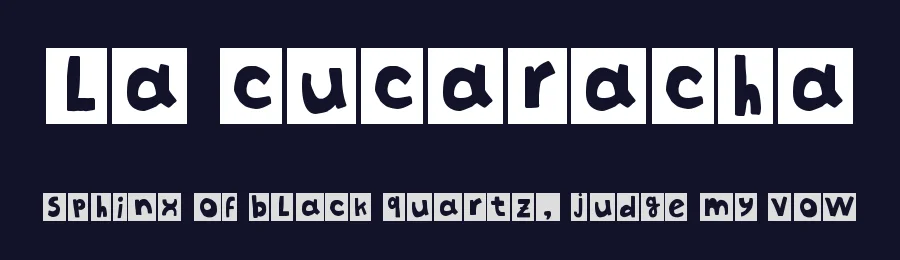 La Cucaracha by Woodcutter — Decorative Font — thumbnail 2
