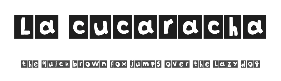 La Cucaracha by Woodcutter — Decorative Font
