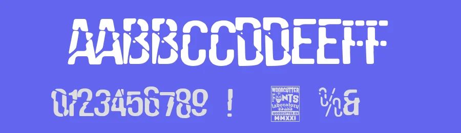 La Estropeada by Woodcutter — Decorative Font — thumbnail 3
