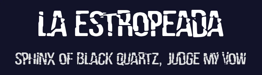 La Estropeada by Woodcutter — Decorative Font — thumbnail 2