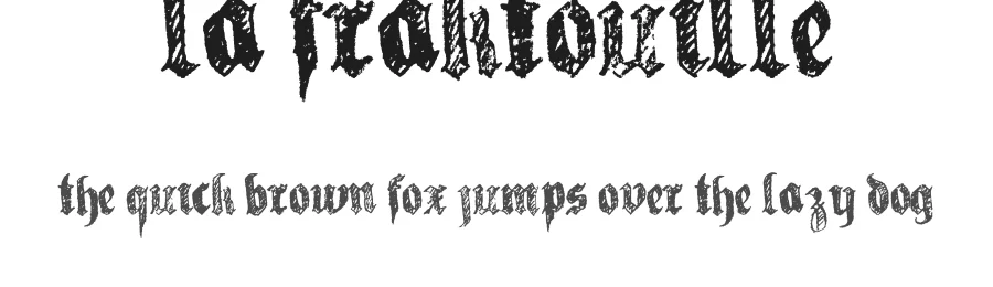 La Fraktouille by alien foundery — Blackletter Font