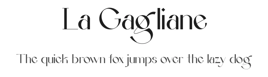 La Gagliane by Hishand Studio — Serif Font