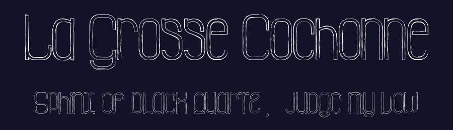 La Grosse Cochonne by Maelle.K | Thomas Boucherie — Decorative Font — thumbnail 2