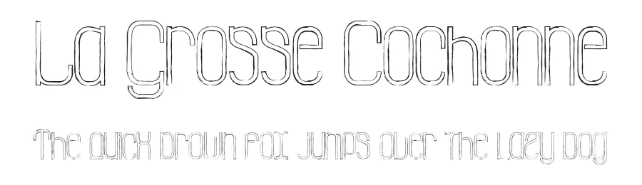 La Grosse Cochonne by Maelle.K | Thomas Boucherie — Decorative Font